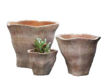 Campania International Terra Cotta Foxglove Short Planter Urn/Planter Campania International